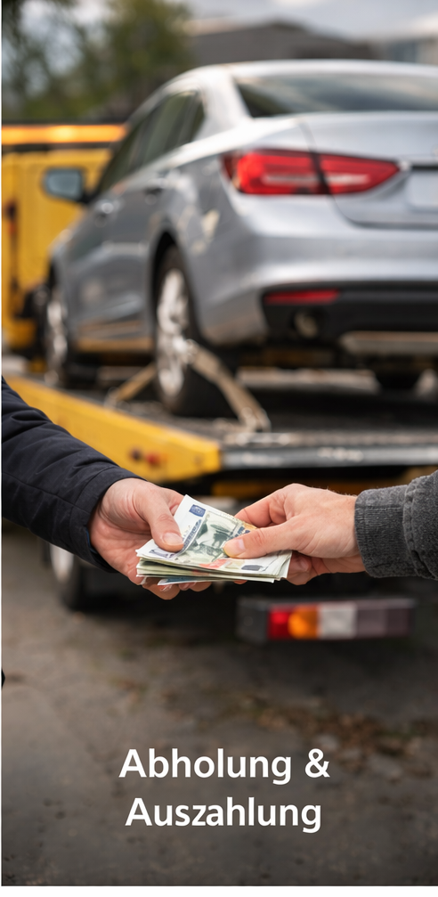 Abholung und Auszahlung